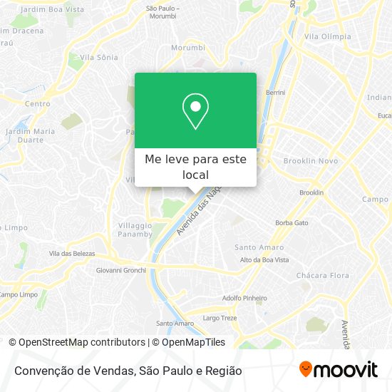 Convenção de Vendas mapa