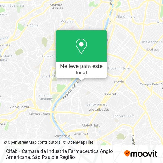Cifab - Camara da Industria Farmaceutica Anglo Americana mapa