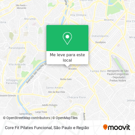 Core Fit Pilates Funcional mapa