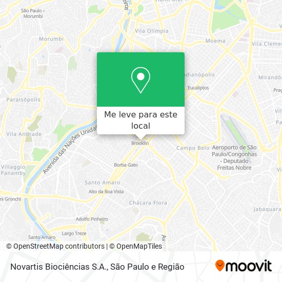 Novartis Biociências S.A. mapa