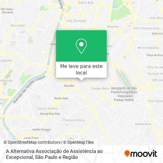 A Alternativa Associação de Assistência ao Excepcional mapa