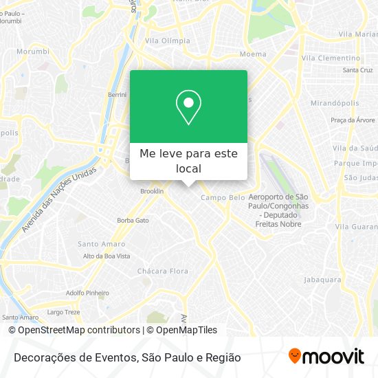 Decorações de Eventos mapa