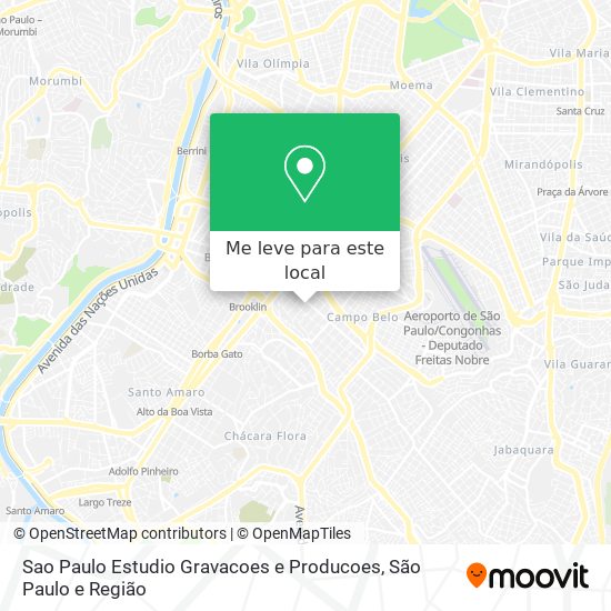 Sao Paulo Estudio Gravacoes e Producoes mapa