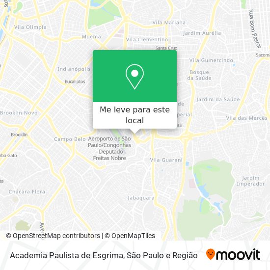 Academia Paulista de Esgrima mapa