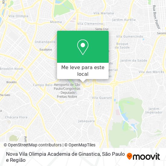 Nova Vila Olimpia Academia de Ginastica mapa