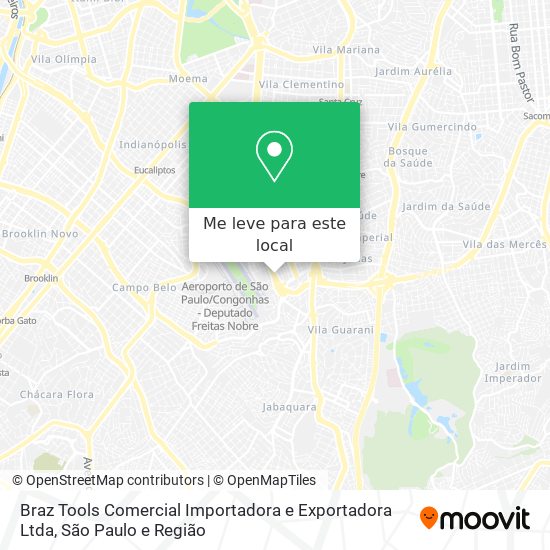 Braz Tools Comercial Importadora e Exportadora Ltda mapa