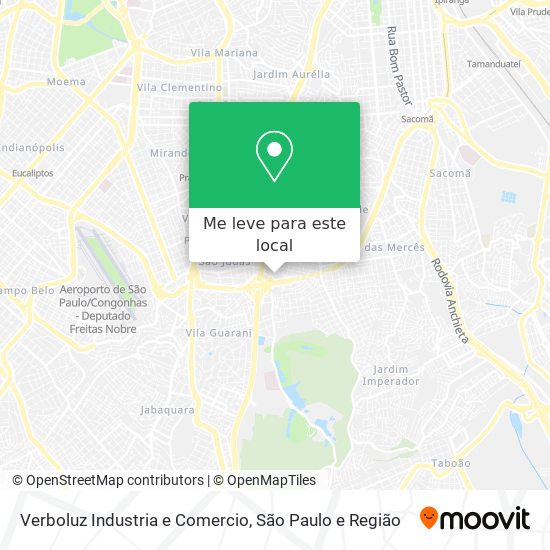 Verboluz Industria e Comercio mapa