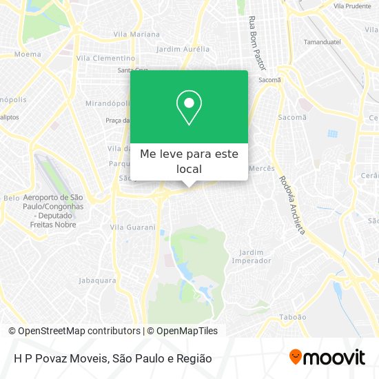 H P Povaz Moveis mapa