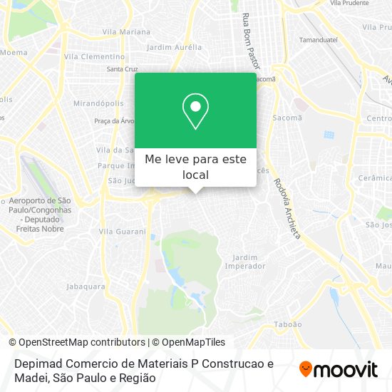 Depimad Comercio de Materiais P Construcao e Madei mapa