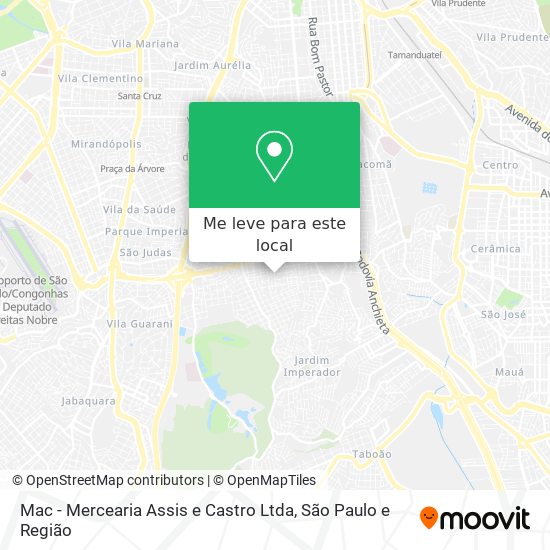 Mac - Mercearia Assis e Castro Ltda mapa