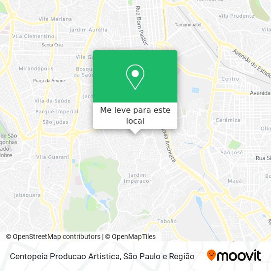 Centopeia Producao Artistica mapa