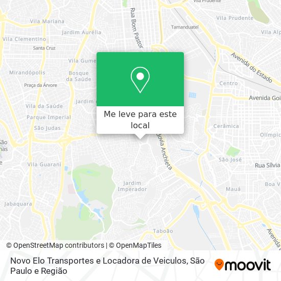 Novo Elo Transportes e Locadora de Veiculos mapa