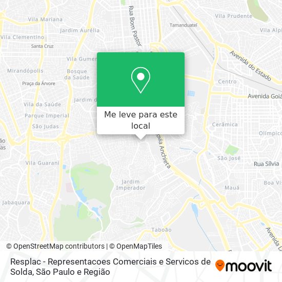 Resplac - Representacoes Comerciais e Servicos de Solda mapa