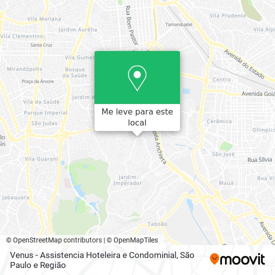 Venus - Assistencia Hoteleira e Condominial mapa