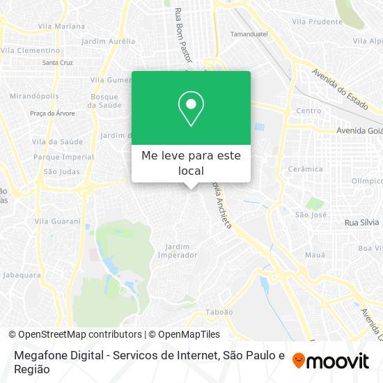 Megafone Digital - Servicos de Internet mapa