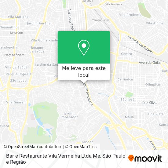 Bar e Restaurante Vila Vermelha Ltda Me mapa