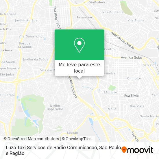 Luza Taxi Servicos de Radio Comunicacao mapa