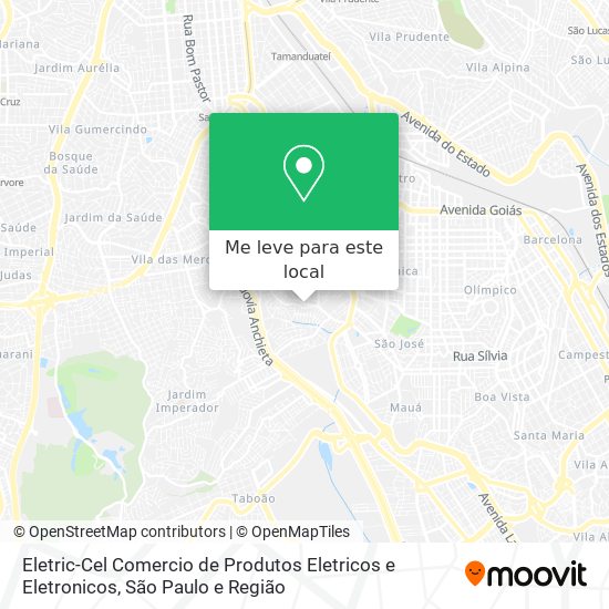 Eletric-Cel Comercio de Produtos Eletricos e Eletronicos mapa