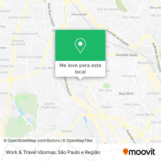 Work & Travel Idiomas mapa