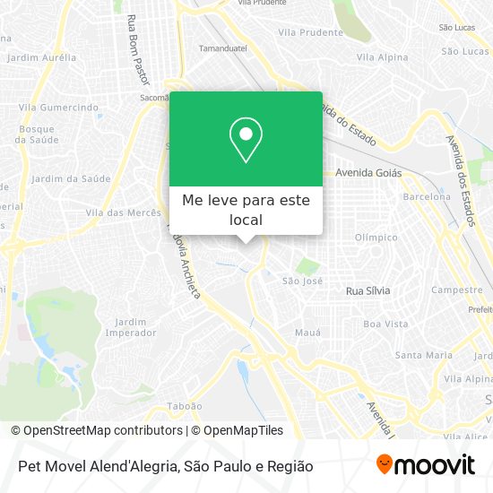 Pet Movel Alend'Alegria mapa