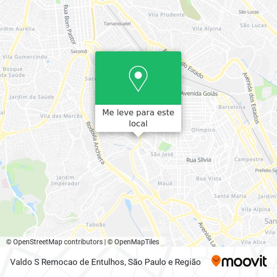 Valdo S Remocao de Entulhos mapa