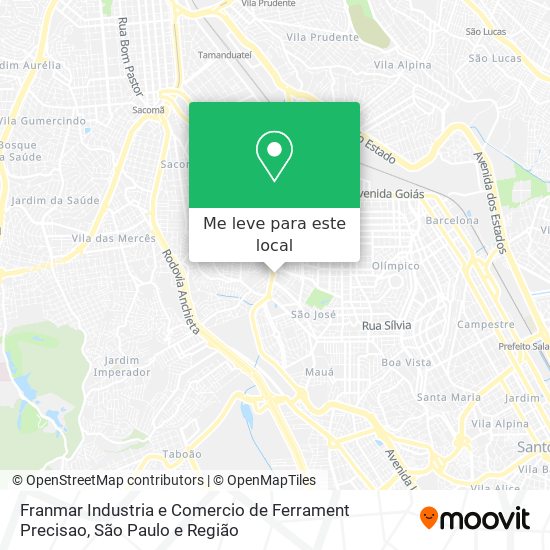 Franmar Industria e Comercio de Ferrament Precisao mapa