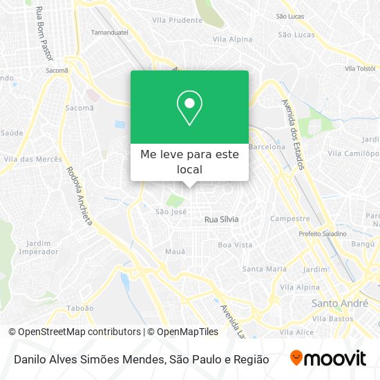 Danilo Alves Simões Mendes mapa