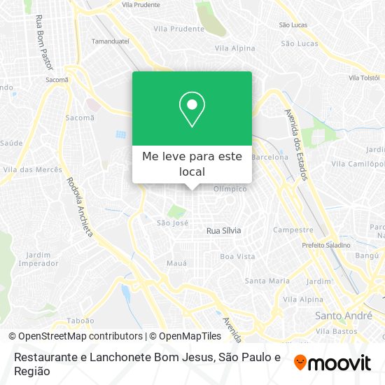 Restaurante e Lanchonete Bom Jesus mapa