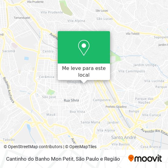 Cantinho do Banho Mon Petit mapa