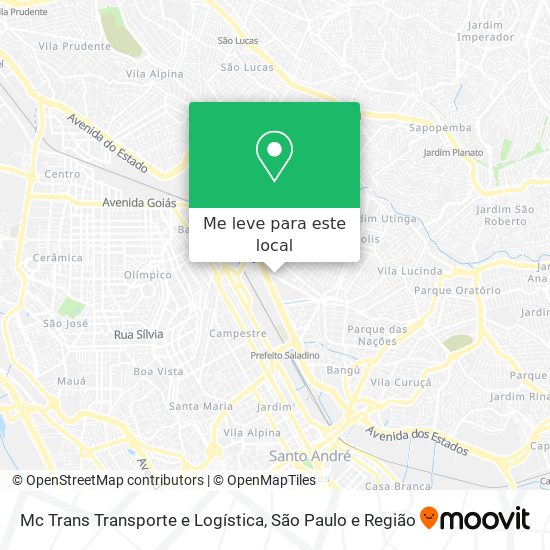 Mc Trans Transporte e Logística mapa