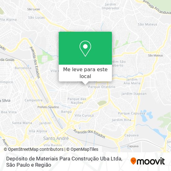 Depósito de Materiais Para Construção Uba Ltda mapa