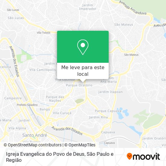 Igreja Evangelica do Povo de Deus mapa