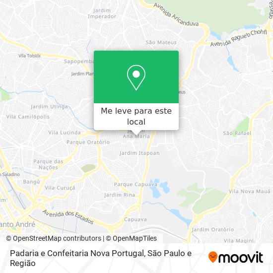 Padaria e Confeitaria Nova Portugal mapa