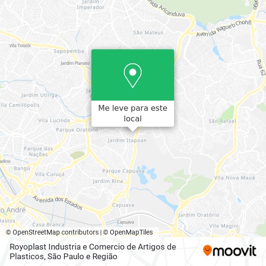 Royoplast Industria e Comercio de Artigos de Plasticos mapa