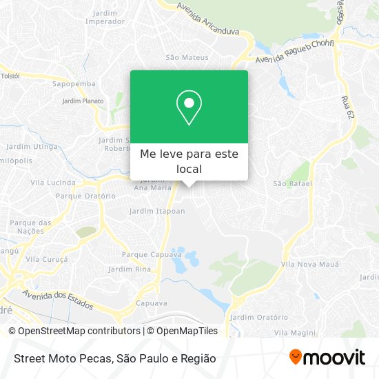 Street Moto Pecas mapa