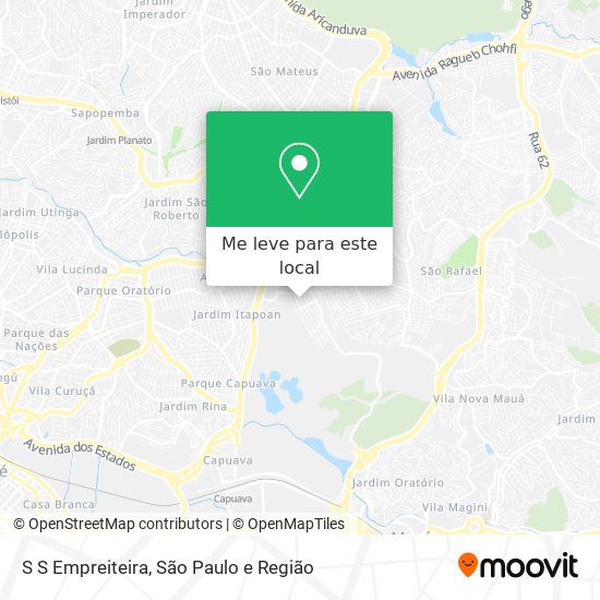 S S Empreiteira mapa