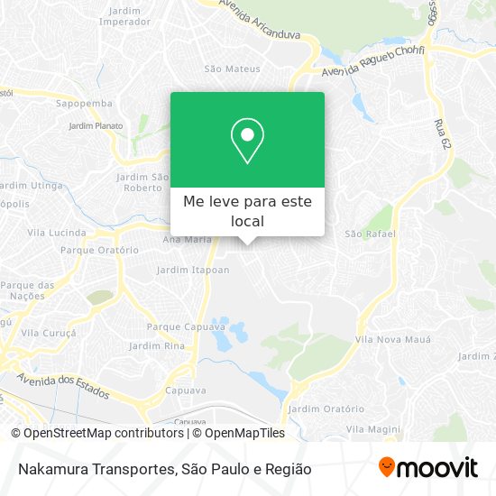 Nakamura Transportes mapa