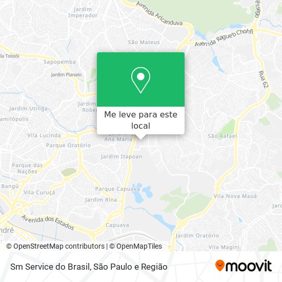 Sm Service do Brasil mapa