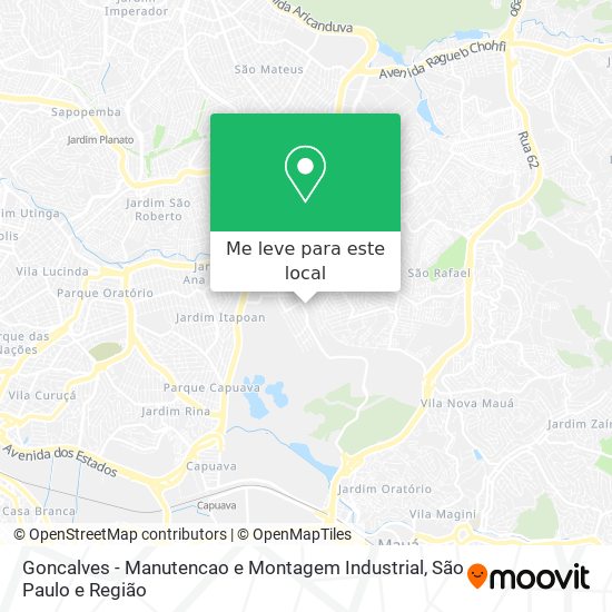 Goncalves - Manutencao e Montagem Industrial mapa