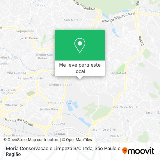 Moria Conservacao e Limpeza S / C Ltda mapa