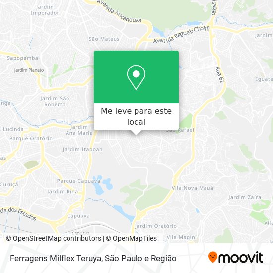 Ferragens Milflex Teruya mapa