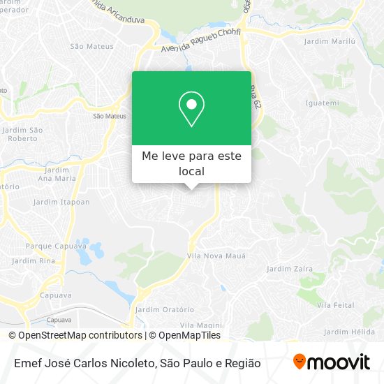 Emef José Carlos Nicoleto mapa