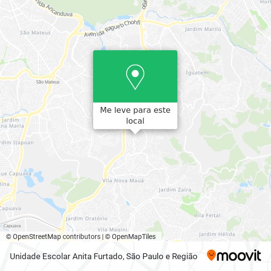 Unidade Escolar Anita Furtado mapa