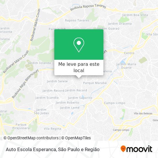 Auto Escola Esperanca mapa