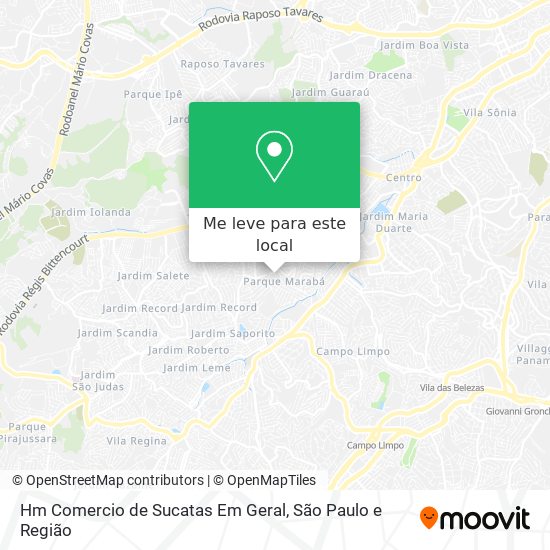 Hm Comercio de Sucatas Em Geral mapa