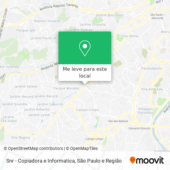 Snr - Copiadora e Informatica mapa