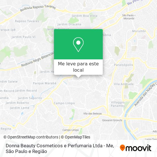 Donna Beauty Cosmeticos e Perfumaria Ltda - Me mapa