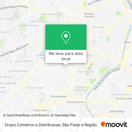 Drops Comercio e Distribuicao mapa