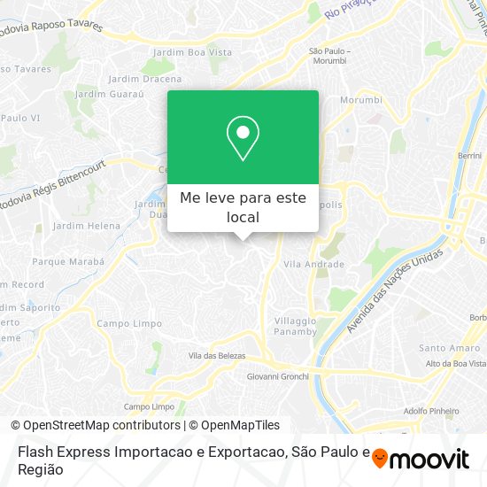 Flash Express Importacao e Exportacao mapa