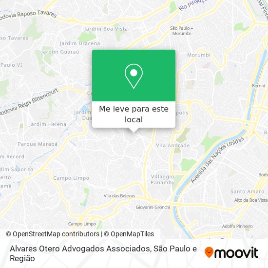 Alvares Otero Advogados Associados mapa